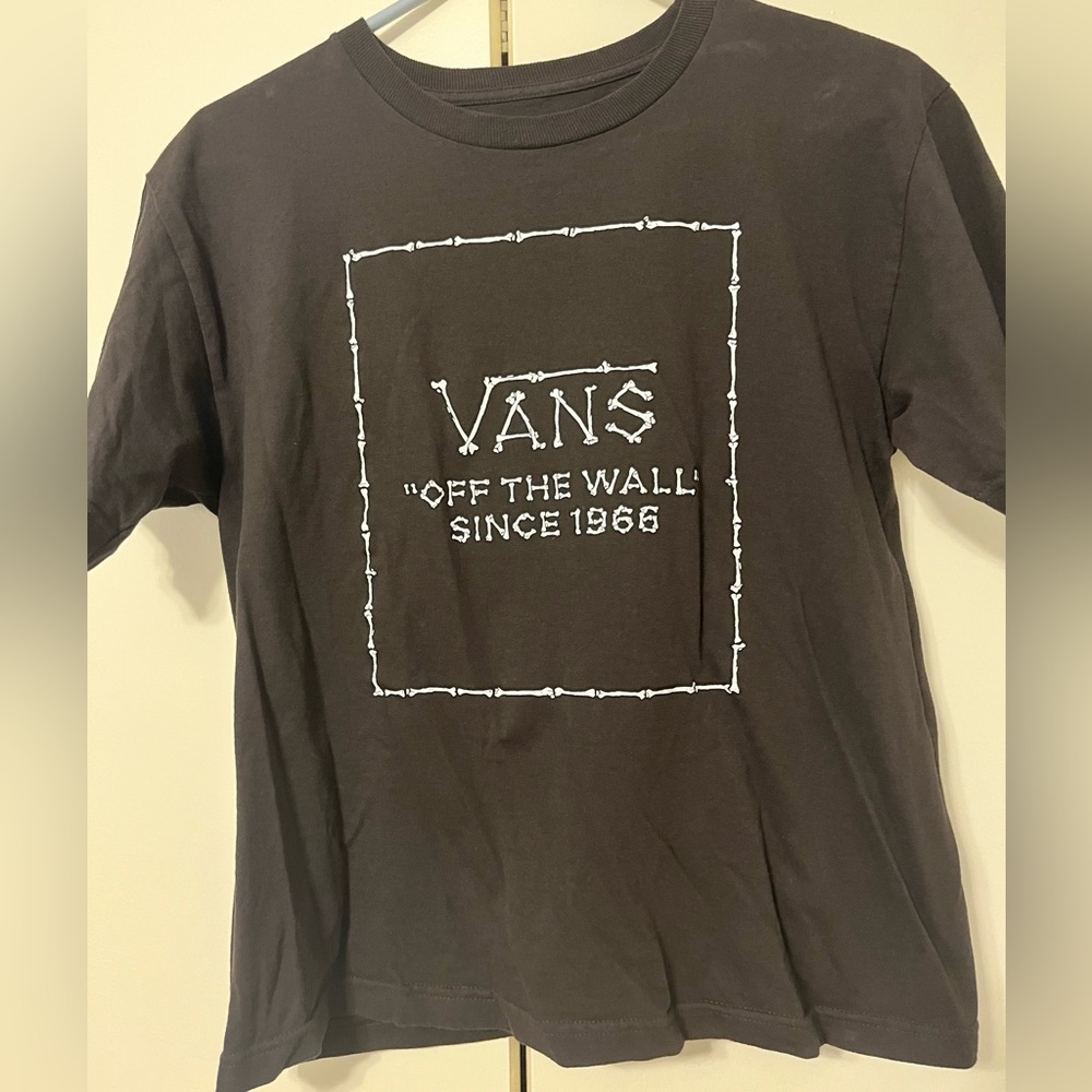⭐️2 for $15⭐️ Vans Boys Graphic Print T-Shirt - Charcoal Gray - Size Large (L)